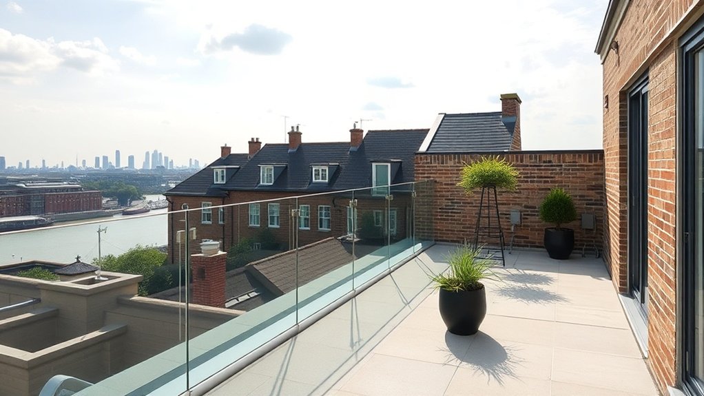 Frameless Glass Balustrades Archway