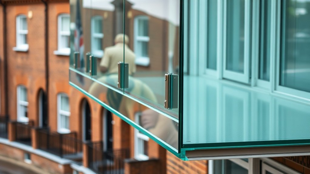 Glass Balcony Installation Archway
