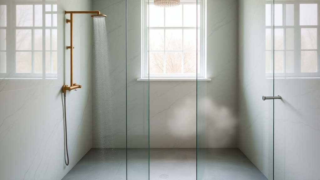 Wet Room Glass Panels Archway